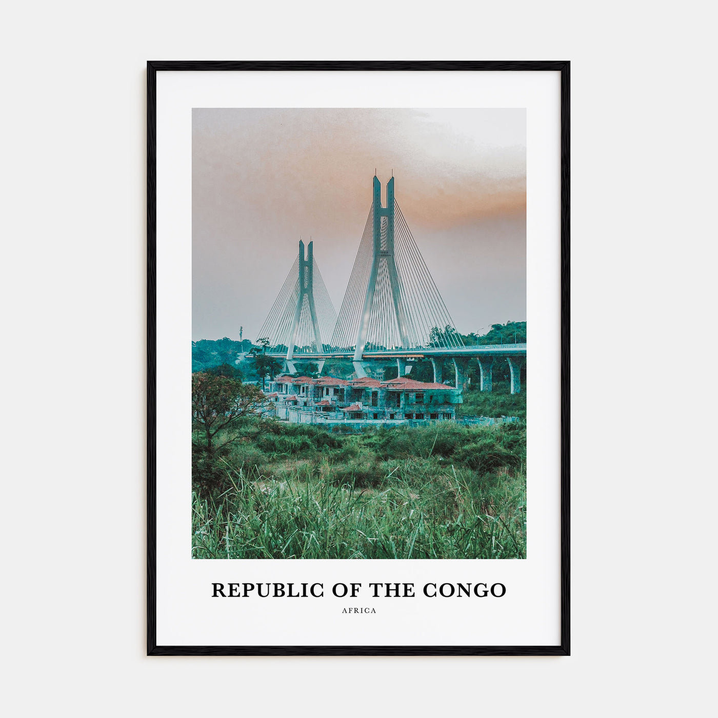 Republic of the Congo Portrait Color Poster