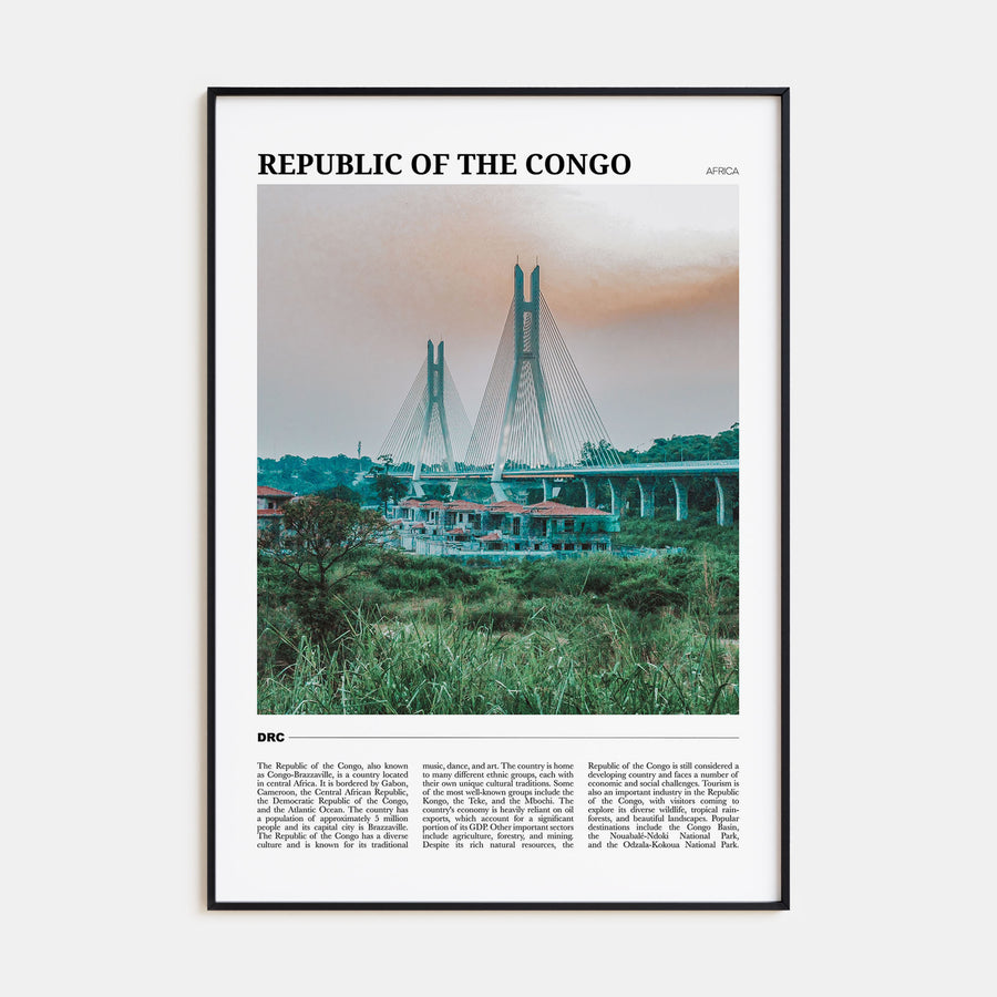 Republic of the Congo Travel Color Poster