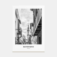 Rethymno Portrait B&W Poster