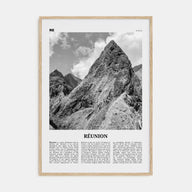 Réunion Travel B&W Poster
