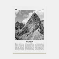 Réunion Travel B&W Poster