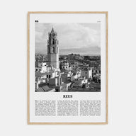 Reus Travel B&W Poster