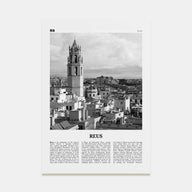 Reus Travel B&W Poster