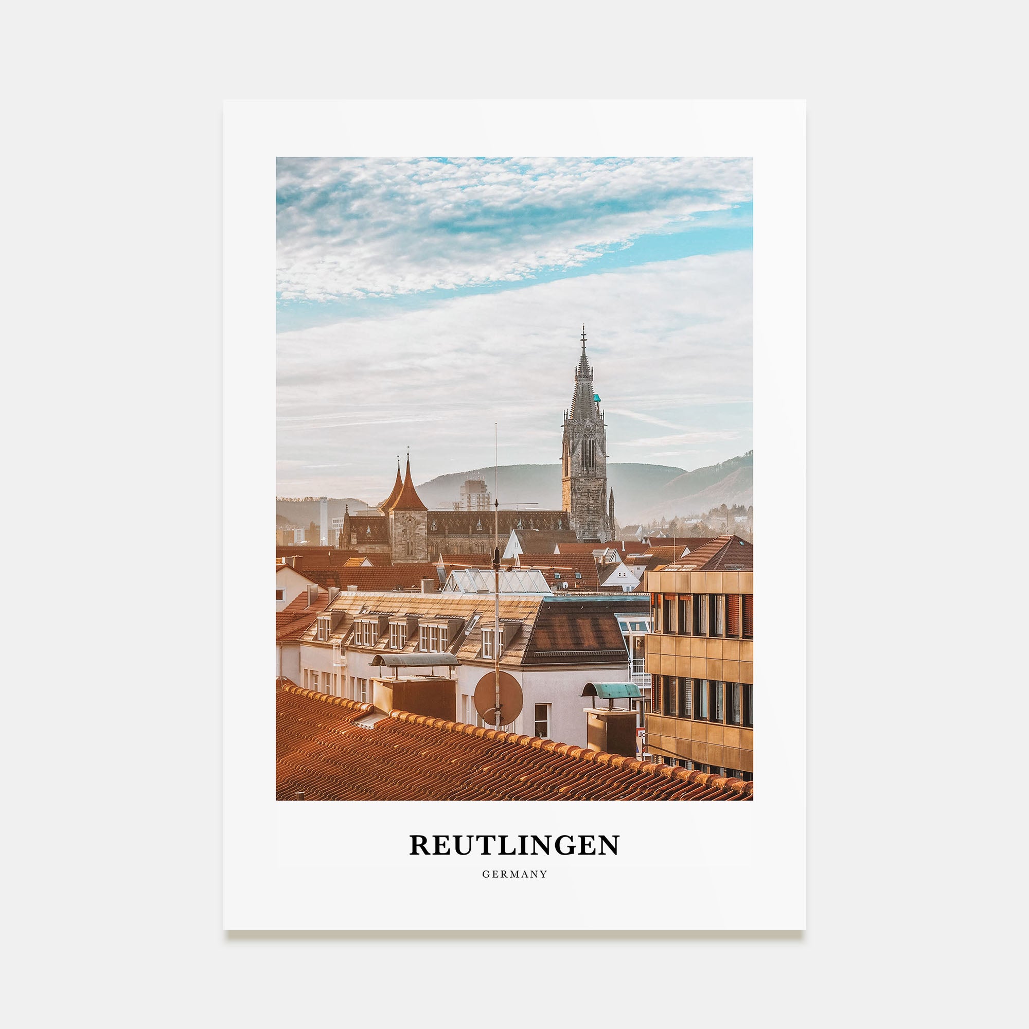 Reutlingen Portrait Color Poster