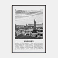 Reutlingen Travel B&W Poster