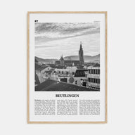 Reutlingen Travel B&W Poster