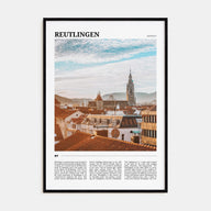 Reutlingen Travel Color Poster