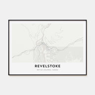 Revelstoke Map Landscape Poster