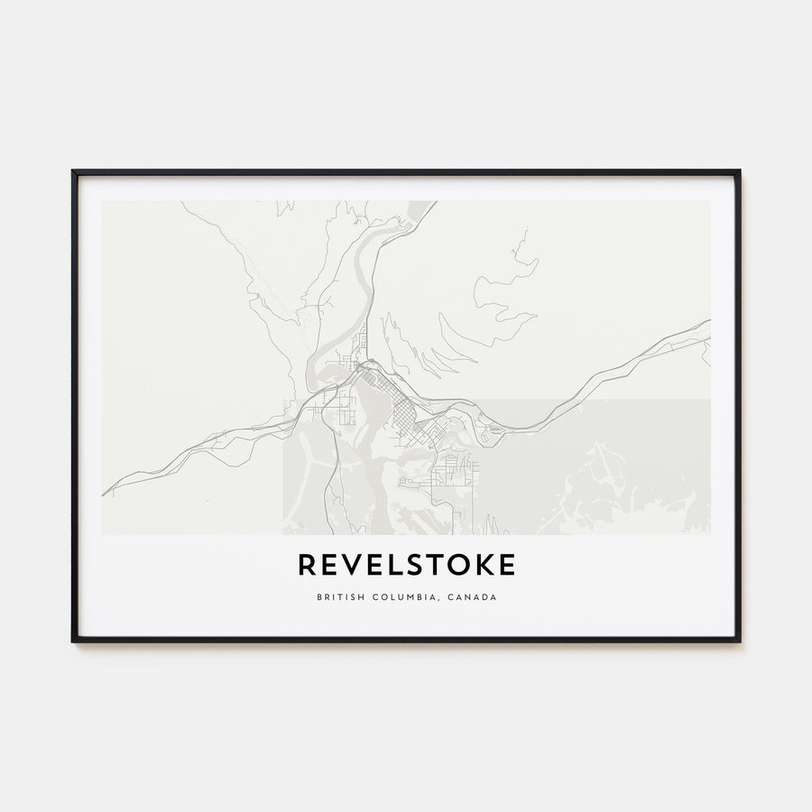 Revelstoke Map Landscape Poster