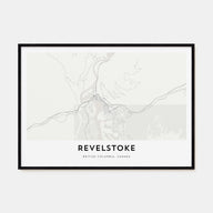 Revelstoke Map Landscape Poster