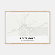 Revelstoke Map Landscape Poster