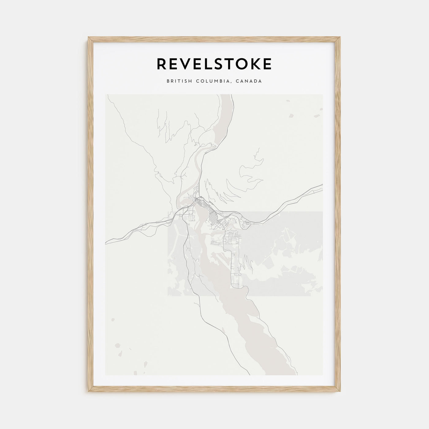 Revelstoke Map Portrait Poster