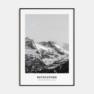 Revelstoke Portrait B&W Poster