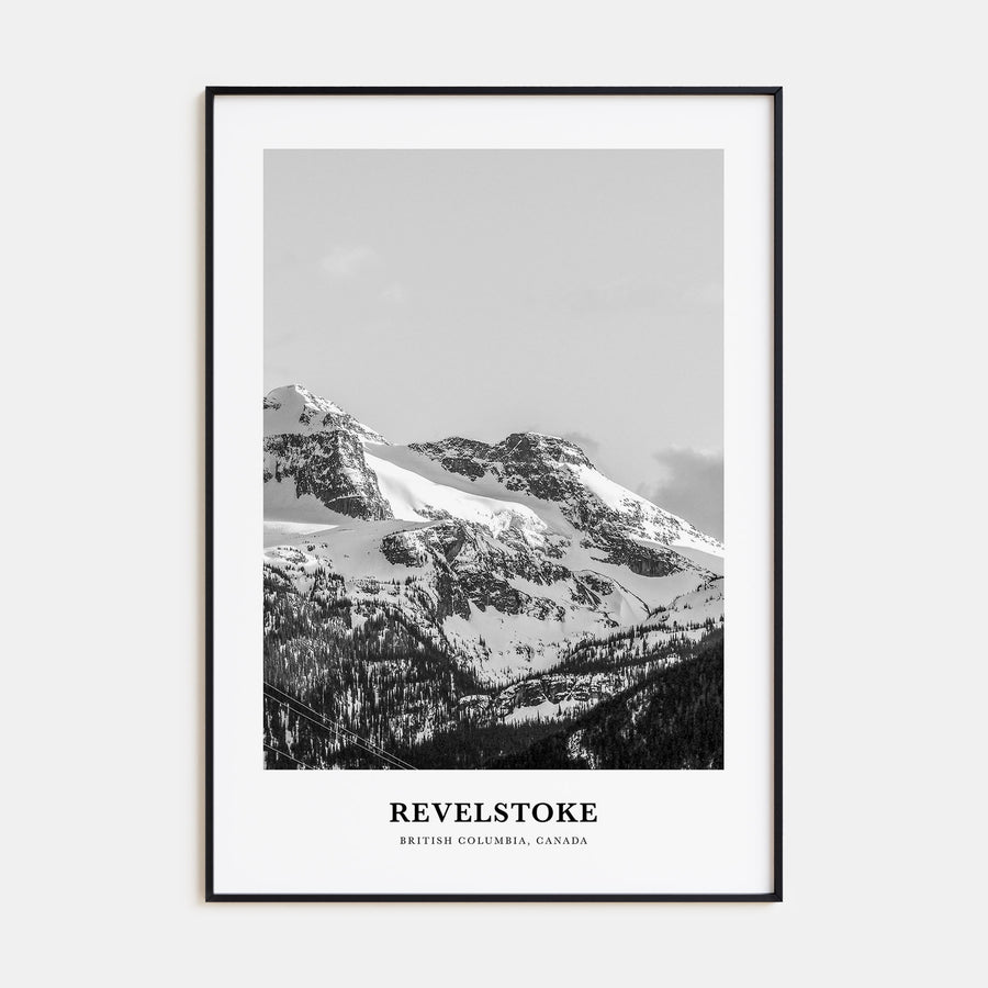 Revelstoke Portrait B&W Poster