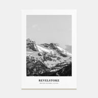 Revelstoke Portrait B&W Poster