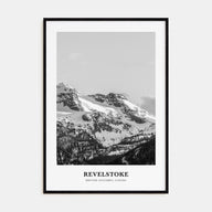 Revelstoke Portrait B&W Poster