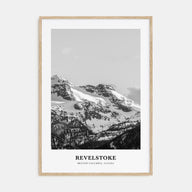Revelstoke Portrait B&W Poster