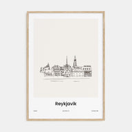 Reykjavík Drawn Poster