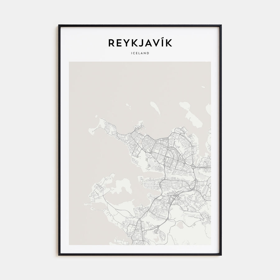 Reykjavík Map Portrait Poster