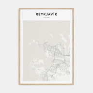 Reykjavík Map Portrait Poster
