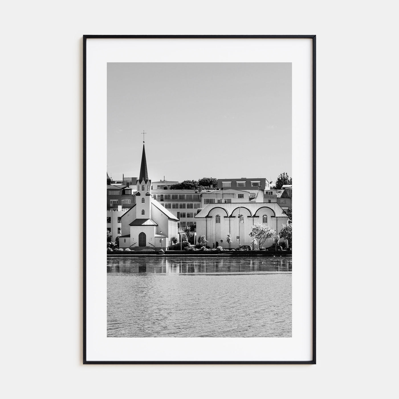 Reykjavík Photo B&W Poster