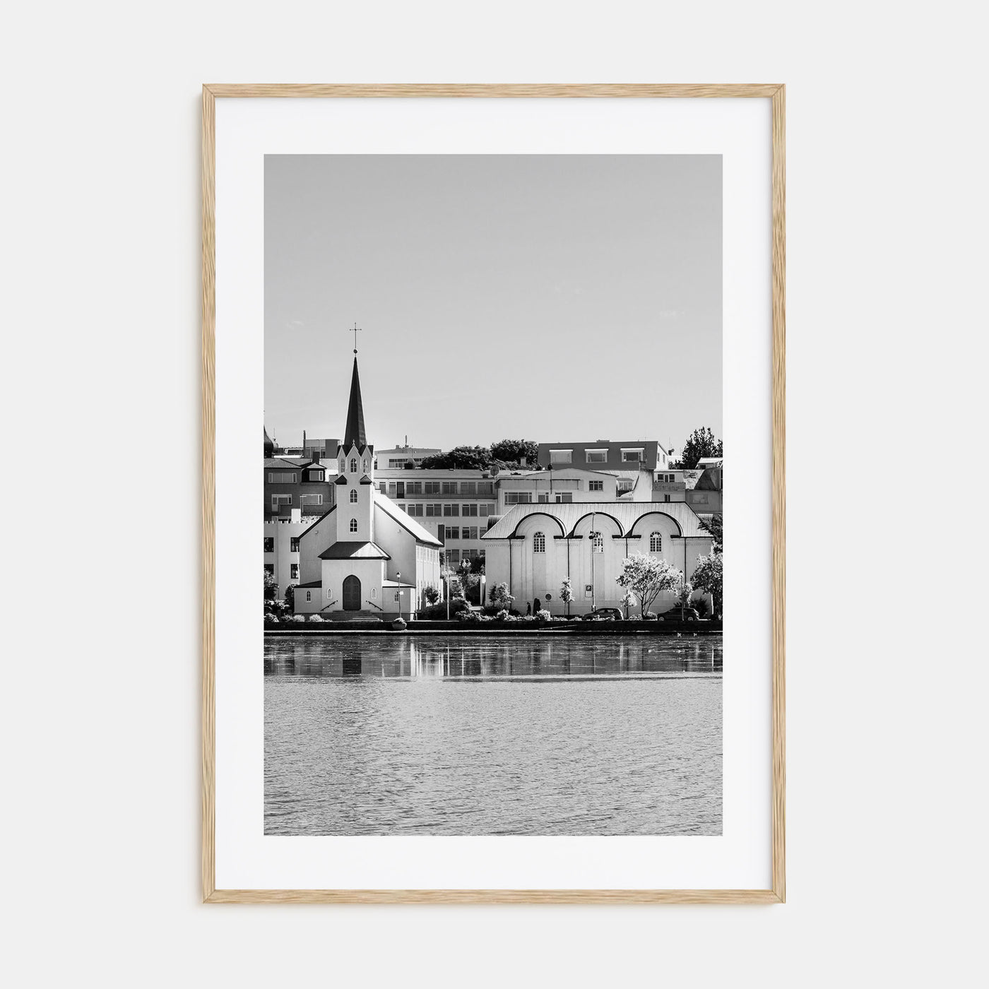 Reykjavík Photo B&W Poster