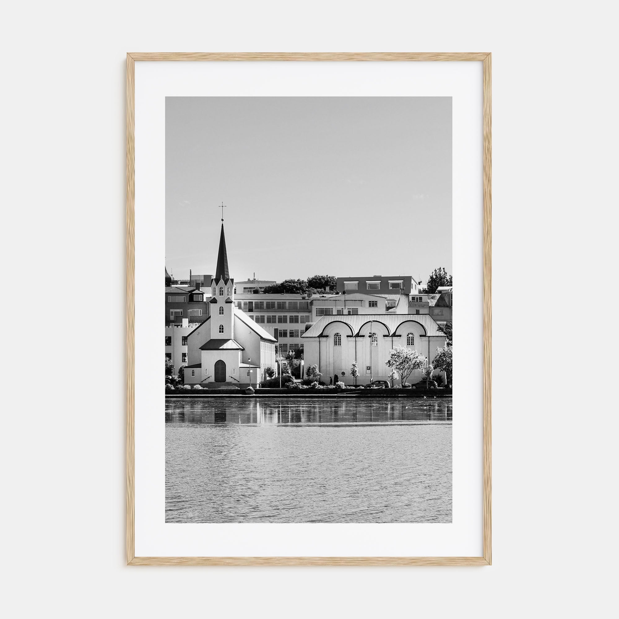 Reykjavík Photo B&W Poster