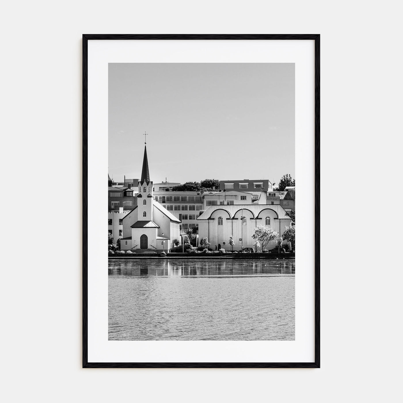 Reykjavík Photo B&W Poster