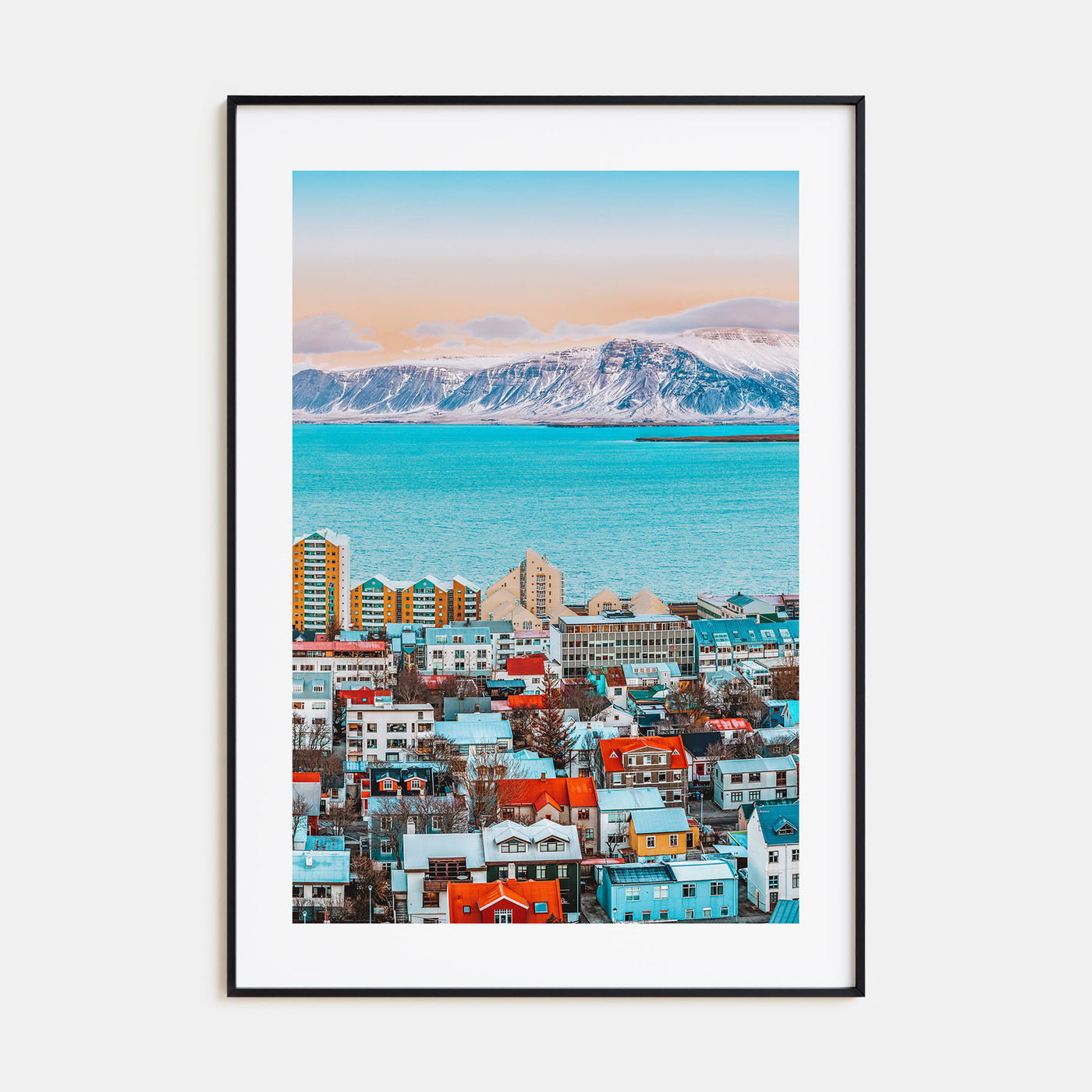 Reykjavík Photo Color Poster