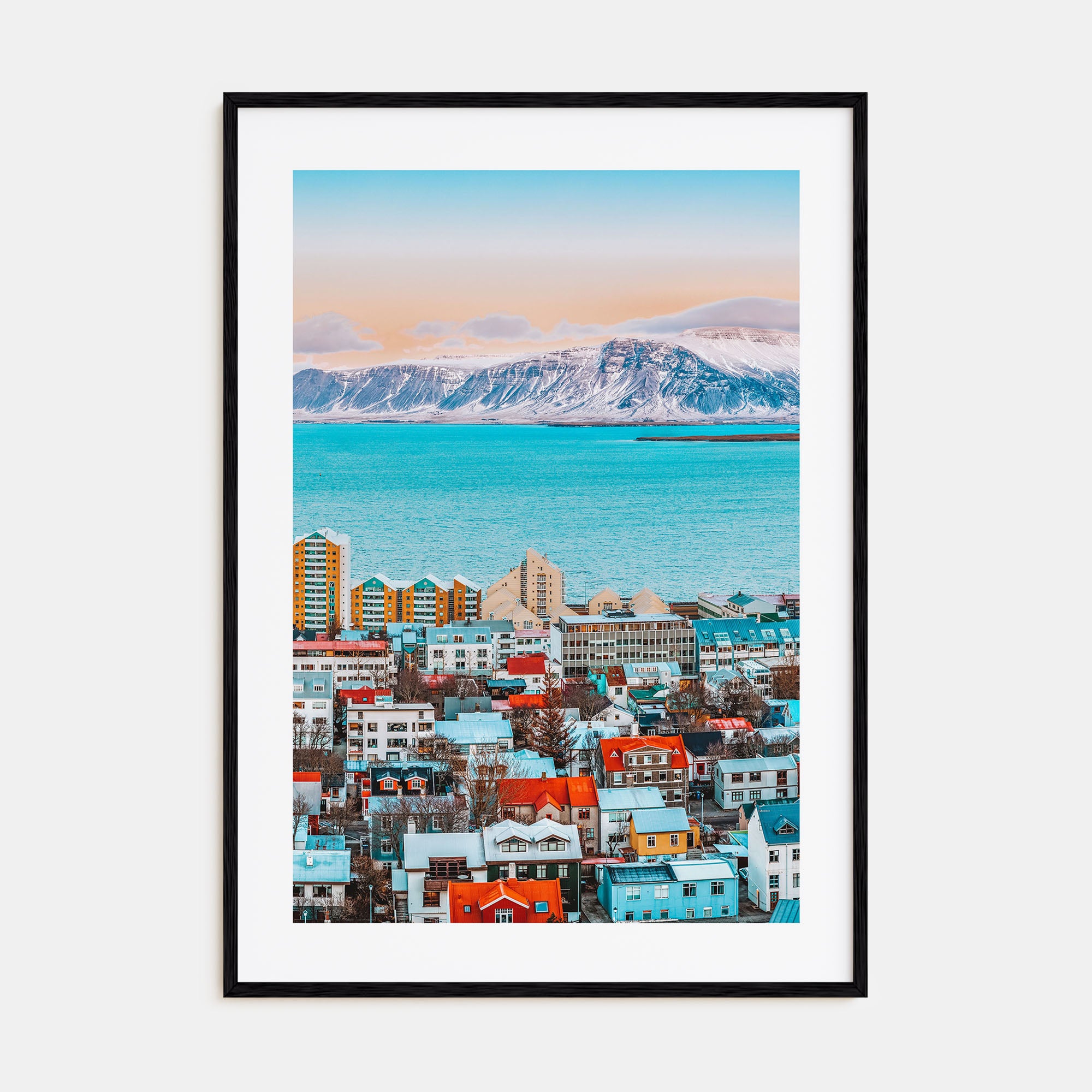 Reykjavík Photo Color Poster