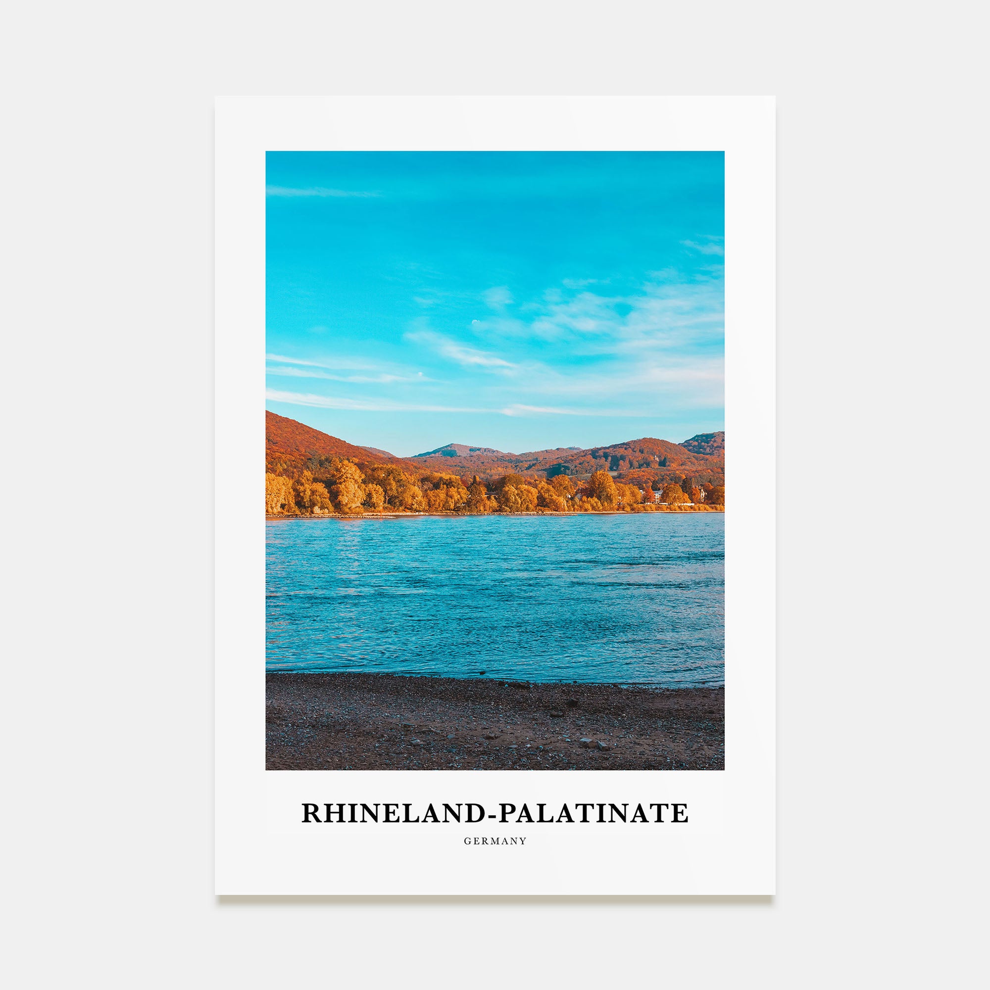 Rhineland-Palatinate Portrait Color Poster