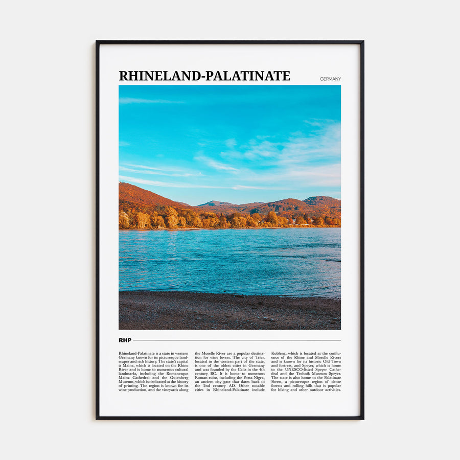 Rhineland-Palatinate Travel Color Poster