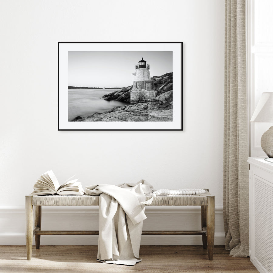 Rhode Island Landscape B&W Poster
