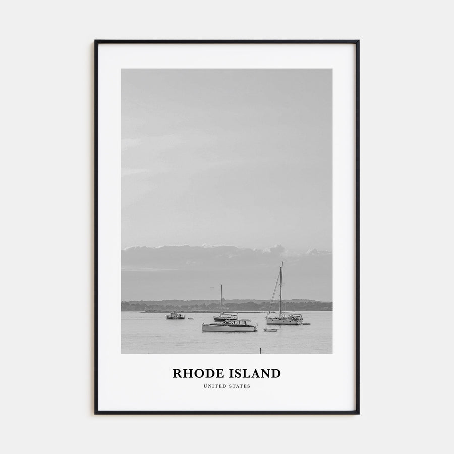 Rhode Island Portrait B&W No 1 Poster
