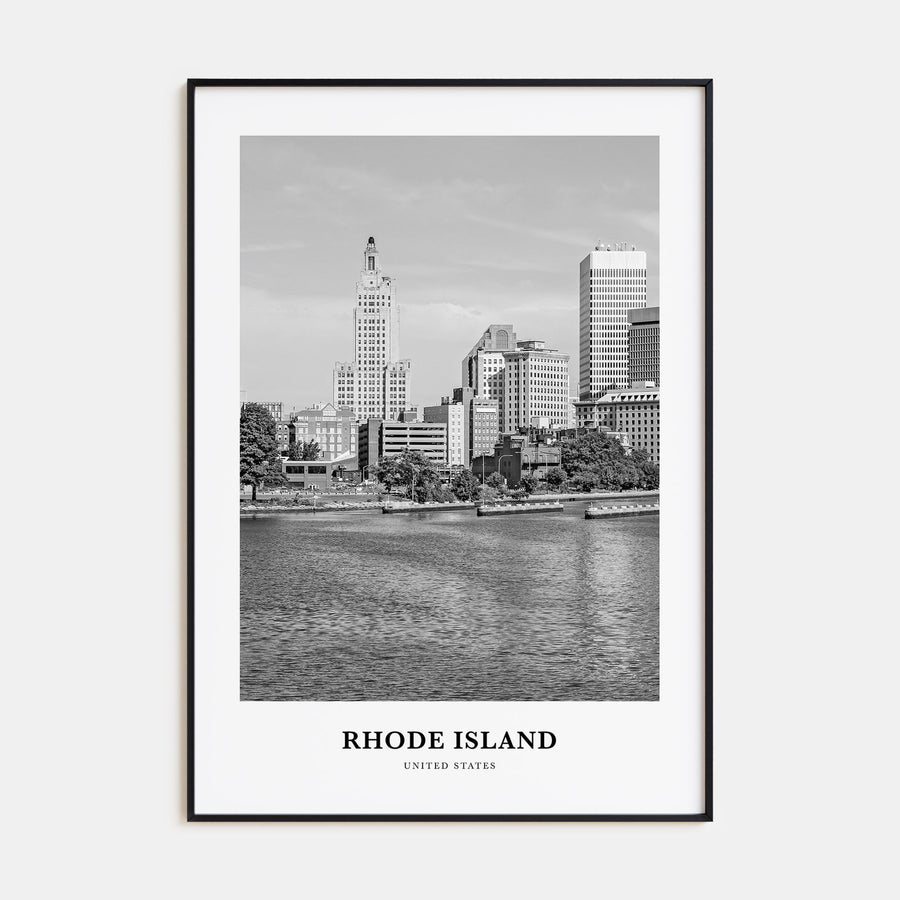 Rhode Island Portrait B&W No 2 Poster