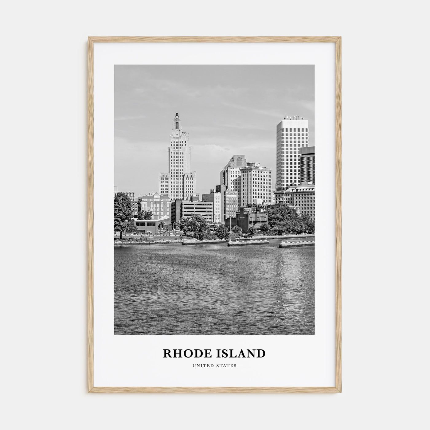 Rhode Island Portrait B&W No 2 Poster