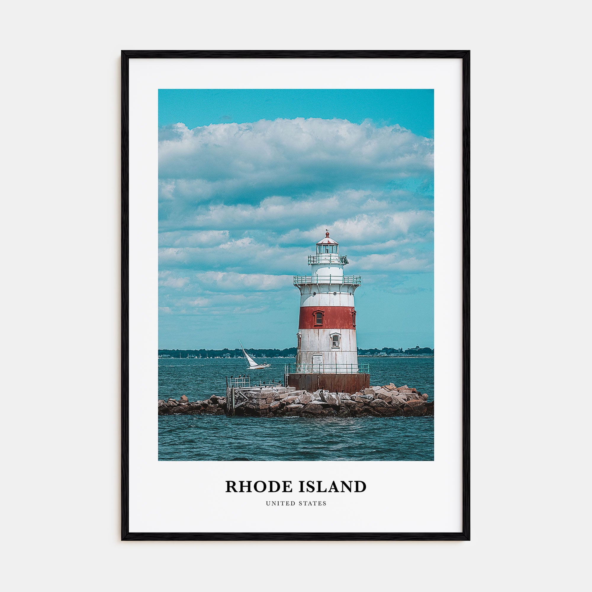 Rhode Island Portrait Color Poster