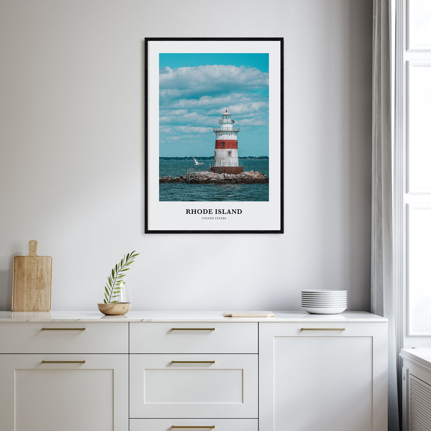 Rhode Island Portrait Color Poster
