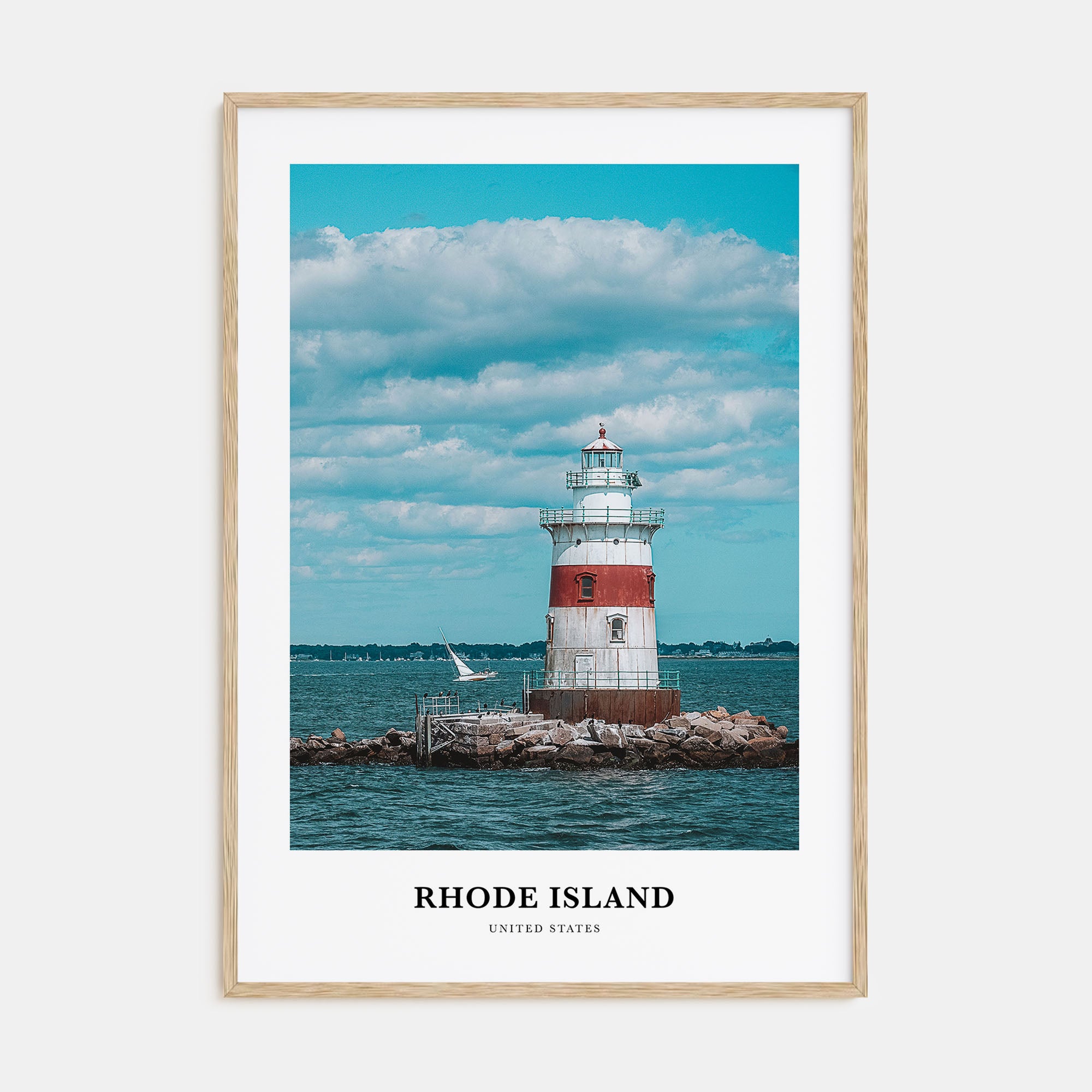 Rhode Island Portrait Color Poster
