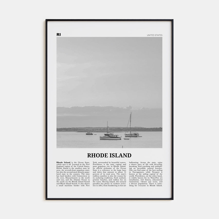 Rhode Island Travel B&W No 1 Poster