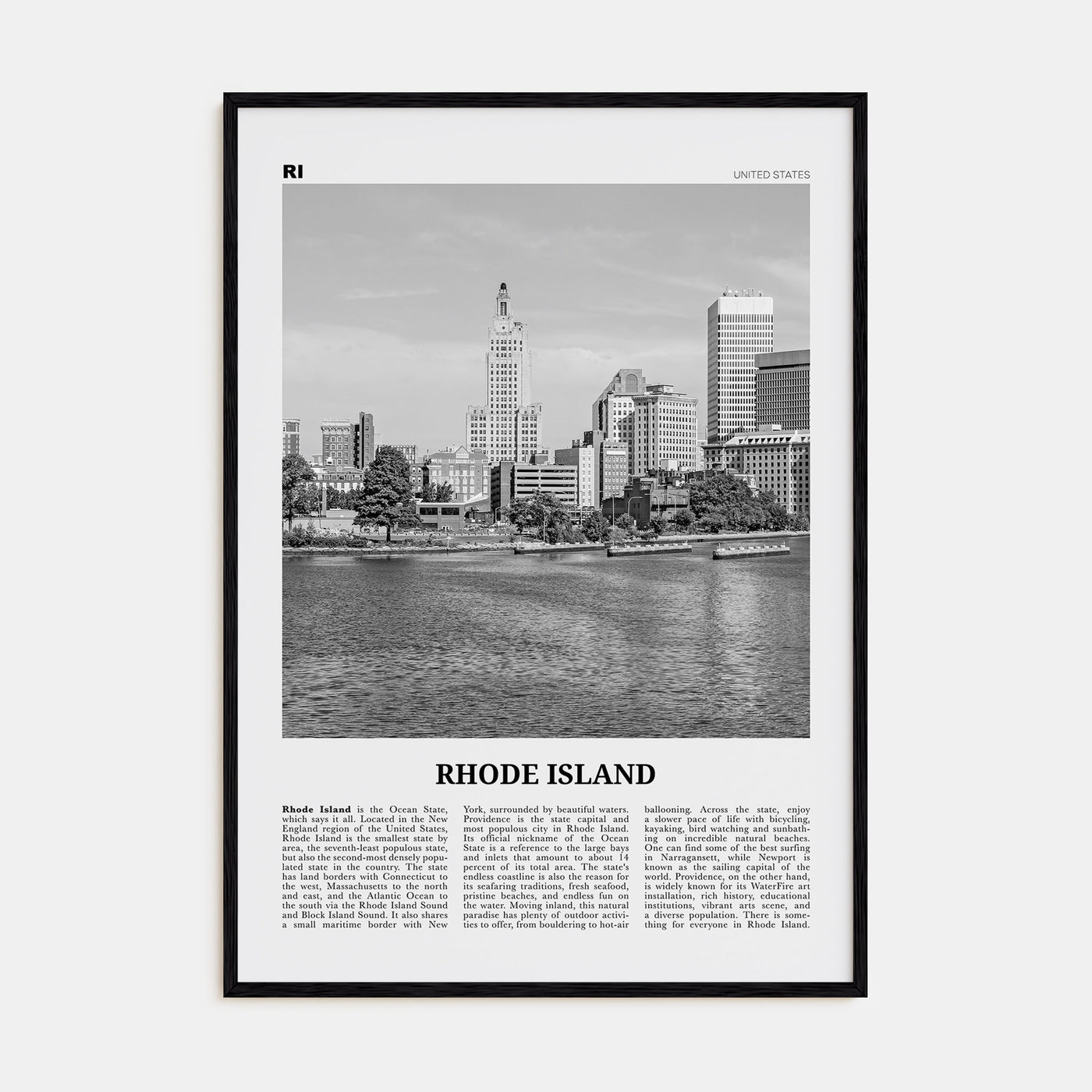 Rhode Island Travel B&W No 2 Poster