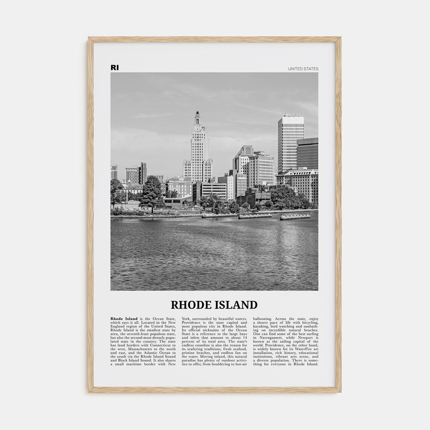 Rhode Island Travel B&W No 2 Poster