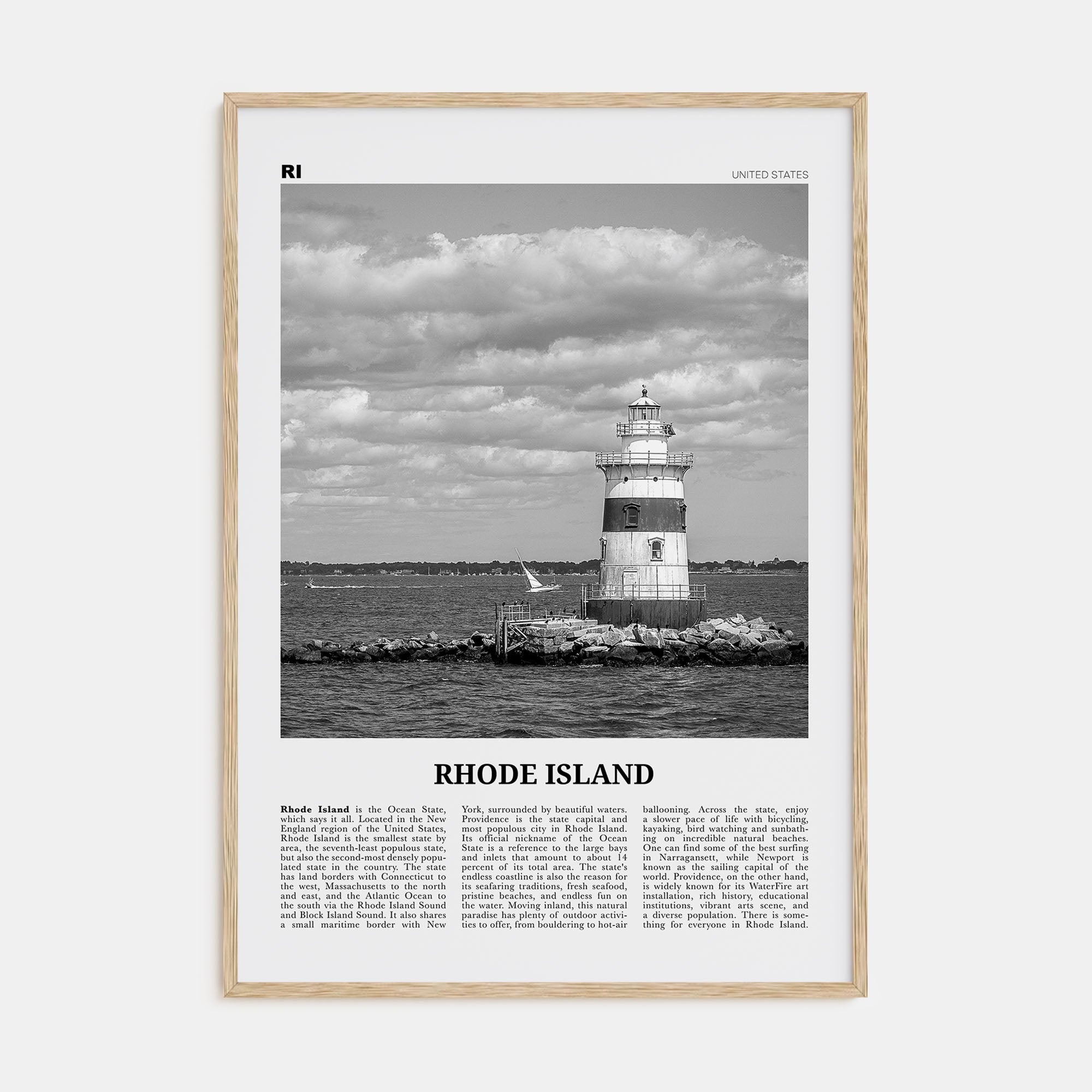 Rhode Island Travel B&W No 3 Poster