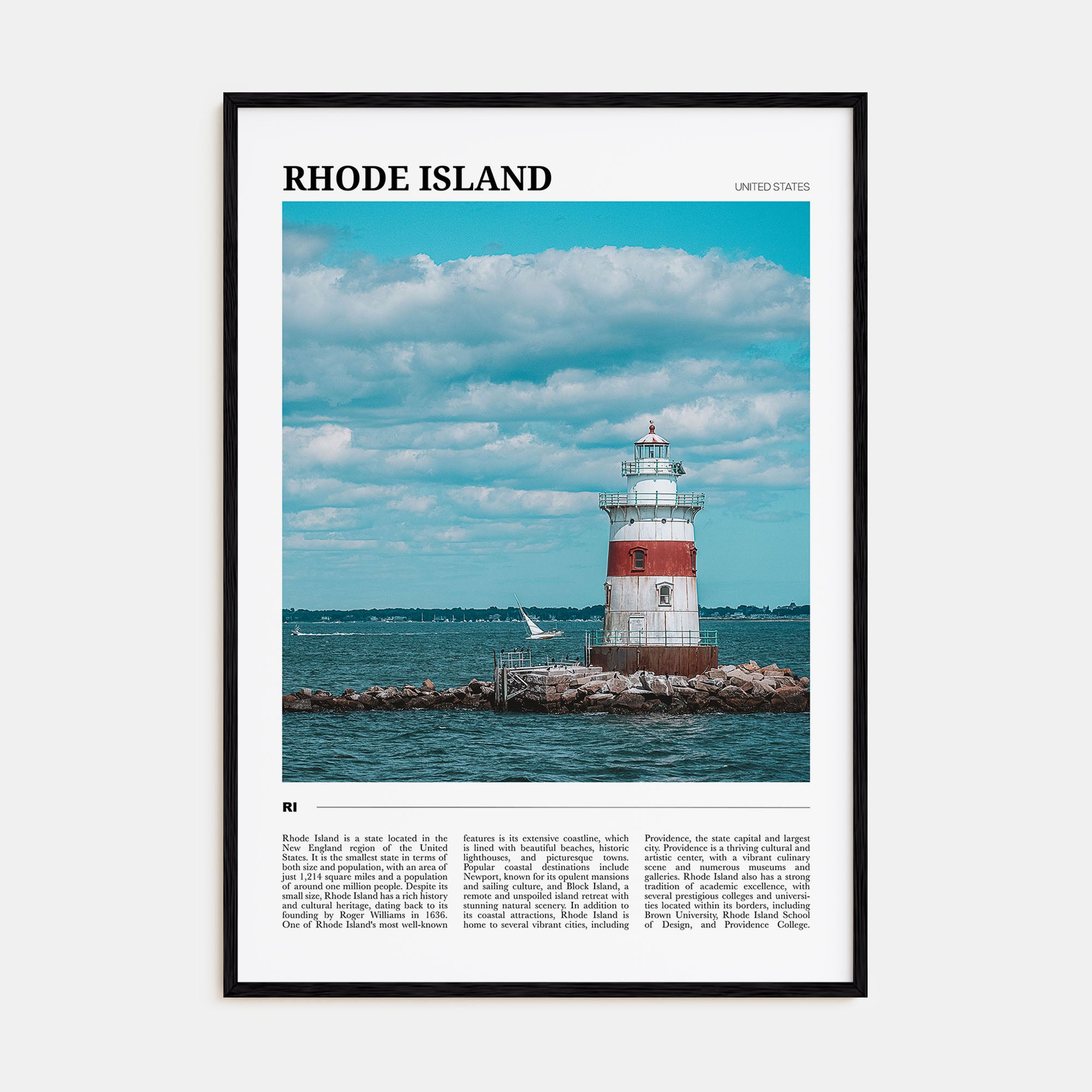 Rhode Island Travel Color Poster