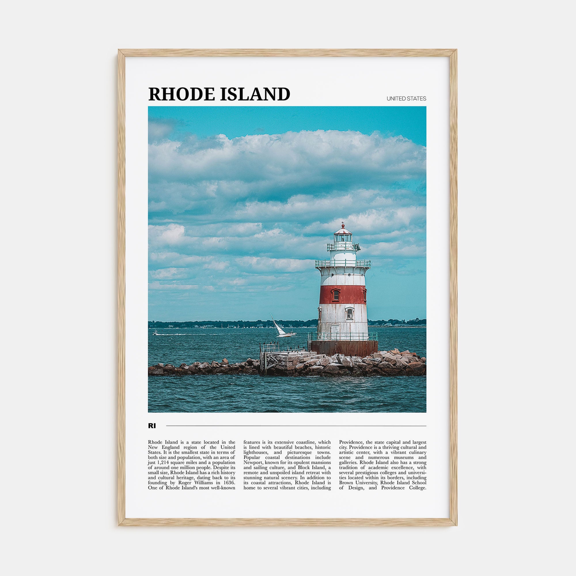 Rhode Island Travel Color Poster