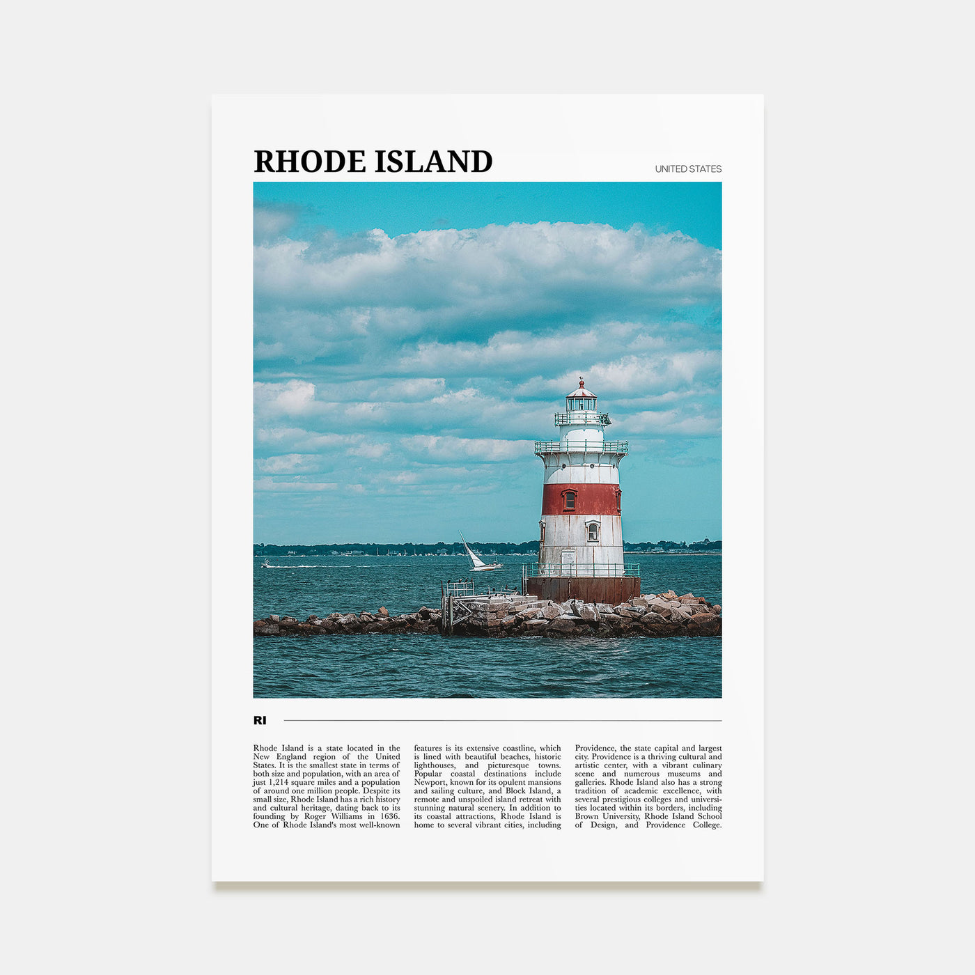 Rhode Island Travel Color Poster