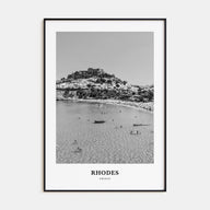 Rhodes Portrait B&W Poster