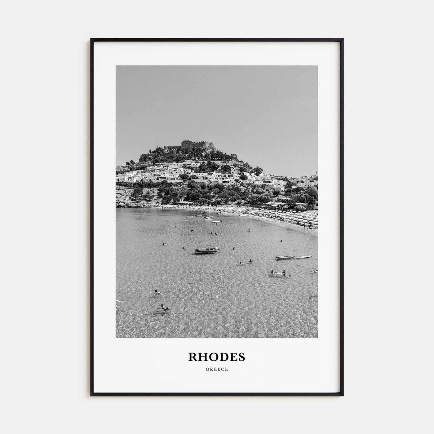 Rhodes Portrait B&W Poster