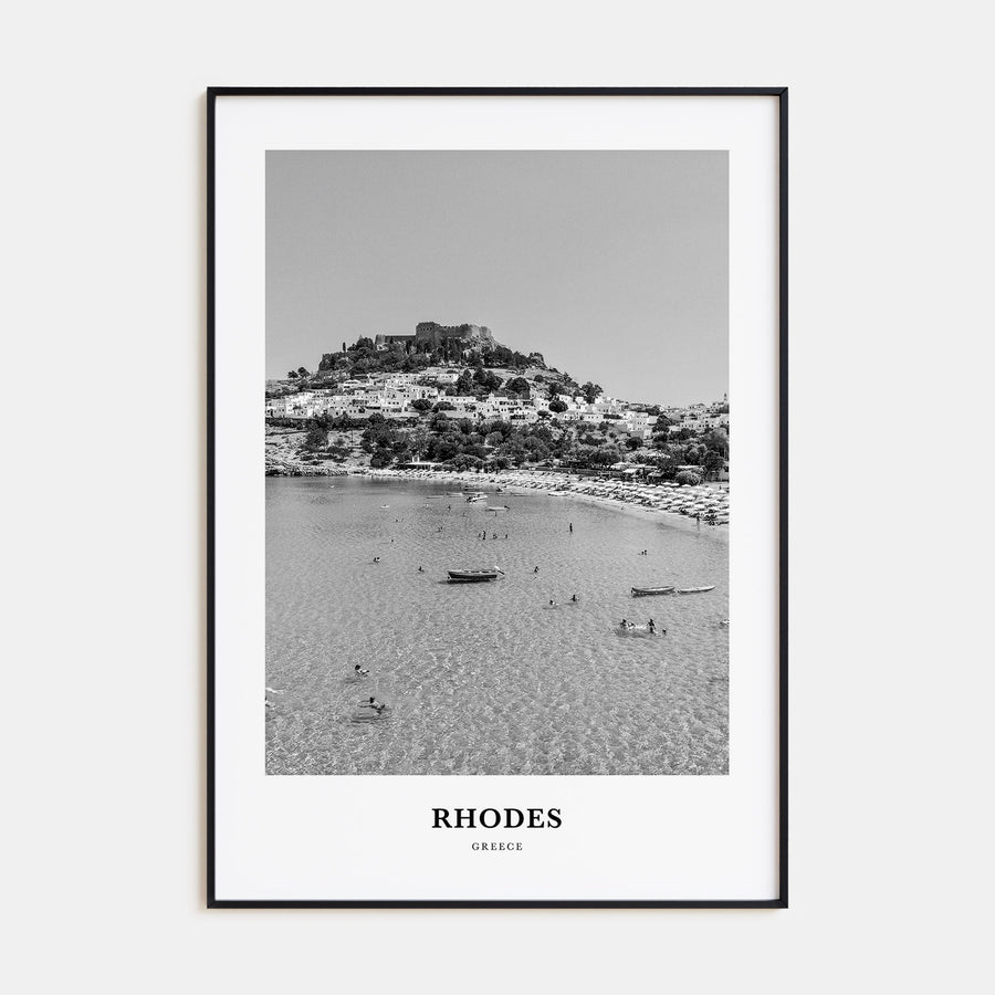 Rhodes Portrait B&W Poster