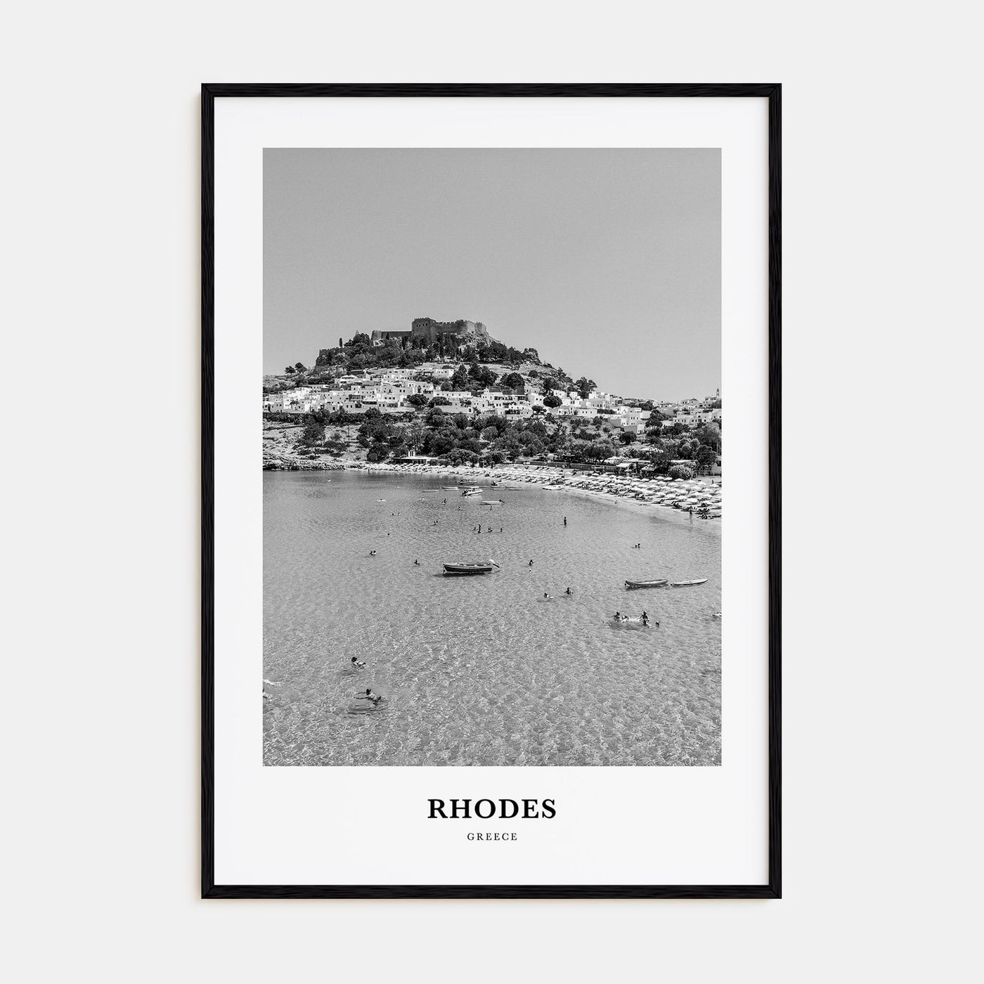 Rhodes Portrait B&W Poster